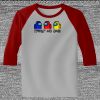 Raglan 3/4 Roundneck Shirt (Gray Body) Thumbnail
