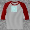 Raglan 3/4 Roundneck Shirt (Gray Body) Thumbnail