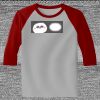 Raglan 3/4 Roundneck Shirt (Gray Body) Thumbnail