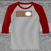 Raglan 3/4 Roundneck Shirt (Gray Body) Thumbnail