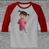 Raglan 3/4 Roundneck Shirt (Gray Body) Thumbnail