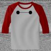 Raglan 3/4 Roundneck Shirt (Gray Body) Thumbnail