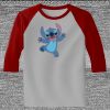 Raglan 3/4 Roundneck Shirt (Gray Body) Thumbnail