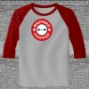 Raglan 3/4 Roundneck Shirt (Gray Body) Thumbnail