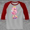 Raglan 3/4 Roundneck Shirt (Gray Body) Raglan 3/4 Roundneck Shirt (Gray Body) Thumbnail