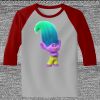 Raglan 3/4 Roundneck Shirt (Gray Body) Raglan 3/4 Roundneck Shirt (Gray Body) Thumbnail