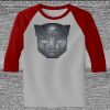 Raglan 3/4 Roundneck Shirt (Gray Body) Thumbnail