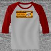 Raglan 3/4 Roundneck Shirt (Gray Body) Thumbnail