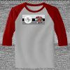 Raglan 3/4 Roundneck Shirt (Gray Body) Raglan 3/4 Roundneck Shirt (Gray Body) Thumbnail