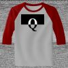 Raglan 3/4 Roundneck Shirt (Gray Body) Thumbnail