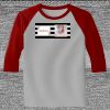 Raglan 3/4 Roundneck Shirt (Gray Body) Thumbnail