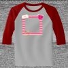 Raglan 3/4 Roundneck Shirt (Gray Body) Thumbnail
