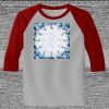 Raglan 3/4 Roundneck Shirt (Gray Body) Thumbnail