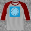 Raglan 3/4 Roundneck Shirt (Gray Body) Thumbnail