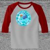 Raglan 3/4 Roundneck Shirt (Gray Body) Thumbnail