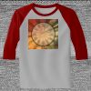 Raglan 3/4 Roundneck Shirt (Gray Body) Thumbnail