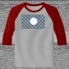 Raglan 3/4 Roundneck Shirt (Gray Body) Thumbnail