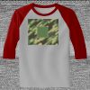 Raglan 3/4 Roundneck Shirt (Gray Body) Thumbnail