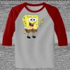 Raglan 3/4 Roundneck Shirt (Gray Body) Thumbnail