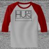 Raglan 3/4 Roundneck Shirt (Gray Body) Thumbnail