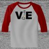 Raglan 3/4 Roundneck Shirt (Gray Body) Thumbnail