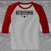 Raglan 3/4 Roundneck Shirt (Gray Body) Thumbnail