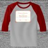 Raglan 3/4 Roundneck Shirt (Gray Body) Thumbnail