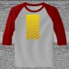 Raglan 3/4 Roundneck Shirt (Gray Body) Thumbnail