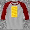 Raglan 3/4 Roundneck Shirt (Gray Body) Thumbnail