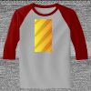Raglan 3/4 Roundneck Shirt (Gray Body) Thumbnail