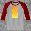 Raglan 3/4 Roundneck Shirt (Gray Body) Thumbnail