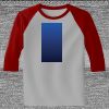 Raglan 3/4 Roundneck Shirt (Gray Body) Thumbnail