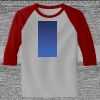 Raglan 3/4 Roundneck Shirt (Gray Body) Thumbnail