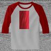 Raglan 3/4 Roundneck Shirt (Gray Body) Raglan 3/4 Roundneck Shirt (Gray Body) Thumbnail