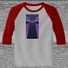 Raglan 3/4 Roundneck Shirt (Gray Body) Raglan 3/4 Roundneck Shirt (Gray Body) Thumbnail