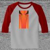 Raglan 3/4 Roundneck Shirt (Gray Body) Raglan 3/4 Roundneck Shirt (Gray Body) Thumbnail