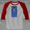 Raglan 3/4 Roundneck Shirt (Gray Body) Raglan 3/4 Roundneck Shirt (Gray Body) Thumbnail