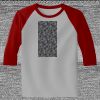 Raglan 3/4 Roundneck Shirt (Gray Body) Thumbnail