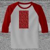 Raglan 3/4 Roundneck Shirt (Gray Body) Raglan 3/4 Roundneck Shirt (Gray Body) Thumbnail
