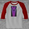 Raglan 3/4 Roundneck Shirt (Gray Body) Raglan 3/4 Roundneck Shirt (Gray Body) Thumbnail