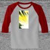 Raglan 3/4 Roundneck Shirt (Gray Body) Thumbnail