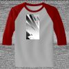 Raglan 3/4 Roundneck Shirt (Gray Body) Raglan 3/4 Roundneck Shirt (Gray Body) Thumbnail