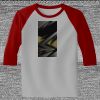 Raglan 3/4 Roundneck Shirt (Gray Body) Thumbnail