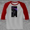 Raglan 3/4 Roundneck Shirt (Gray Body) Thumbnail