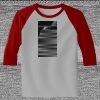 Raglan 3/4 Roundneck Shirt (Gray Body) Thumbnail