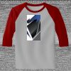 Raglan 3/4 Roundneck Shirt (Gray Body) Thumbnail