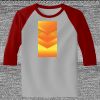 Raglan 3/4 Roundneck Shirt (Gray Body) Thumbnail