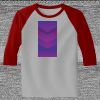 Raglan 3/4 Roundneck Shirt (Gray Body) Thumbnail
