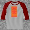 Raglan 3/4 Roundneck Shirt (Gray Body) Thumbnail