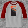 Raglan 3/4 Roundneck Shirt (Gray Body) Thumbnail